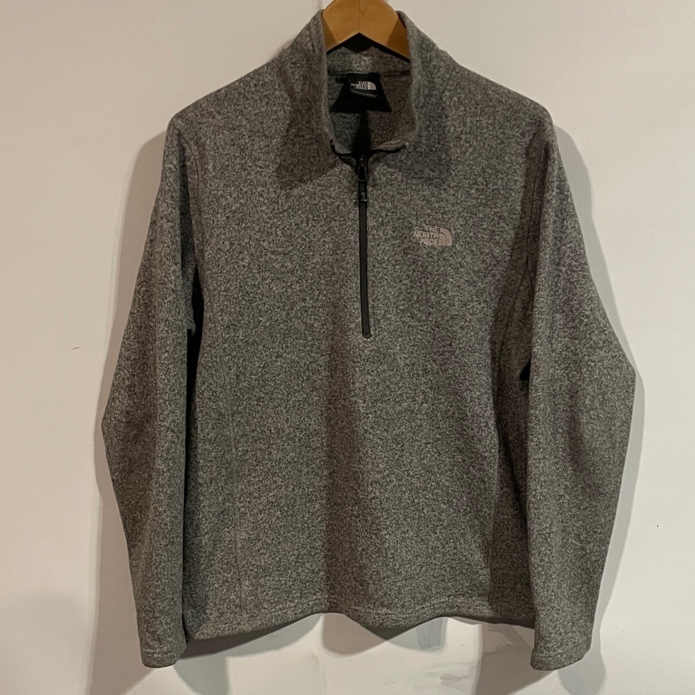 The North Face Gray Zip Up Sweater